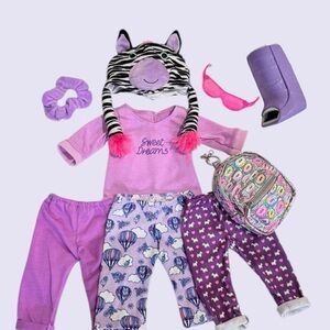 9 Pcs Lot of Doll Clothes & Accessories Fits 18 inch American Girl